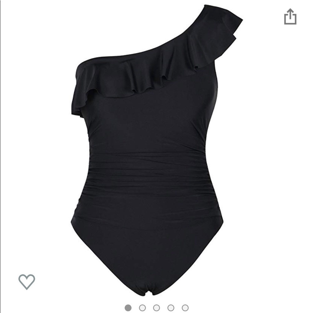 One shoulder one piece swimsuit